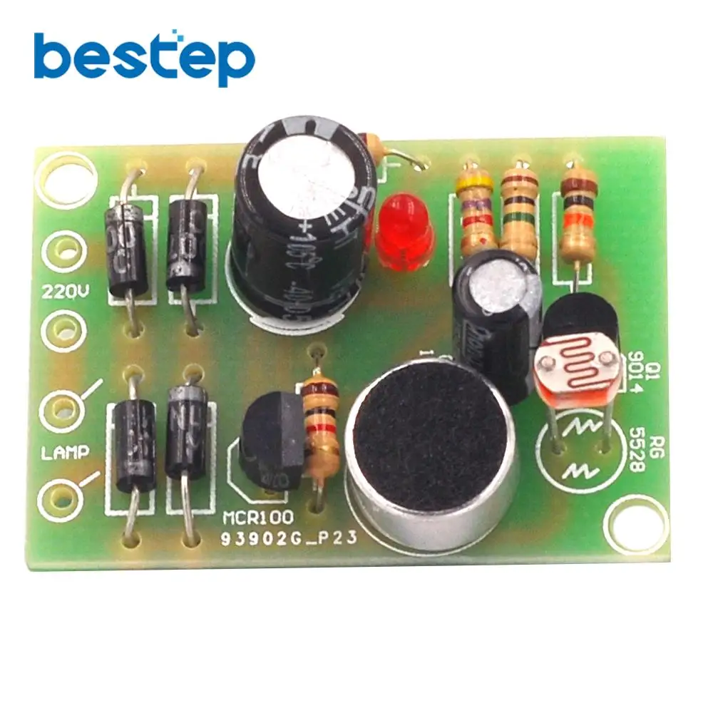 

Sound Control Light Control Induction Delay Switch Corridor Sound Control Light Sound and Light Control with Delay PCB Board Kit