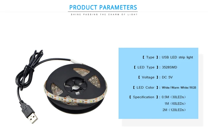 Светодиодный светильник с питанием от постоянного тока, 5 В, USB, 2835, водонепроницаемая гибкая лента, светодиодный светильник, 1 м, 2 м, 3M, 4M, 5 м, дисплей ПК, экран, фоновый светильник, ing