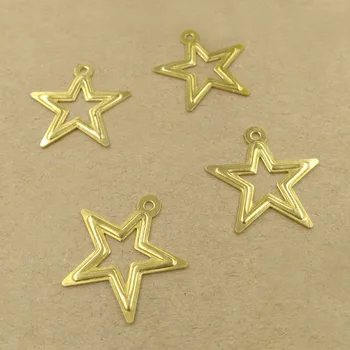 

20mm Geometric Designs Star Shape Connectors Charms DIY Earrings Findings Making Multi-color Plated