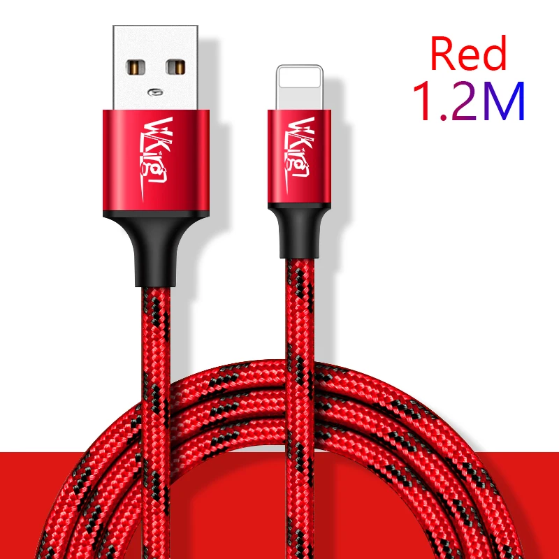 Для iphone USB кабель 1,2 A для зарядки данных м/2 м/3 м для iphone X XS XR 8 7 6 6 S телефонный кабель металлический нейлоновый плетеный кабель для быстрой зарядки
