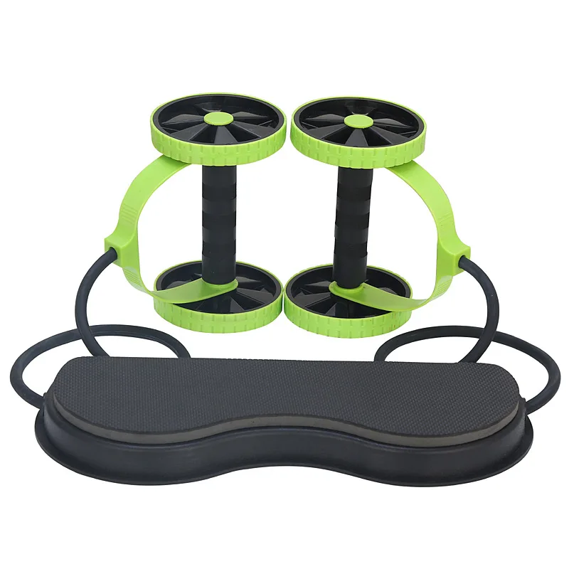 Ab Roller Wheel Abdominal Muscle Trainer Double Power Wheel Gym Arm Waist Leg Training Bodybuilding Exercise Fitness Equipment