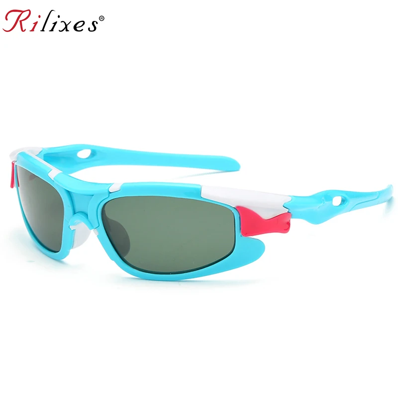 RILIXES, милые детские поляризованные солнцезащитные очки, детские спортивные очки для девочек и мальчиков, TR90, Полароид, солнцезащитные очки, оттенки для младенцев, oculos 2118