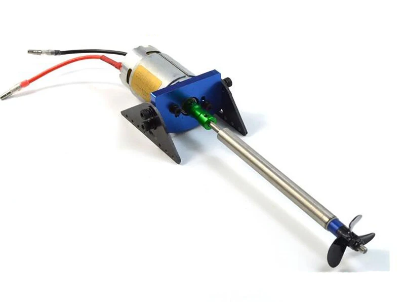 

RC Boat Motor Drive Power Set 550 Motor+Motor Base+150mm/200m/250mm Shaft+36mm CW Propeller kit For 50-80CM RC Ship DIY Parts