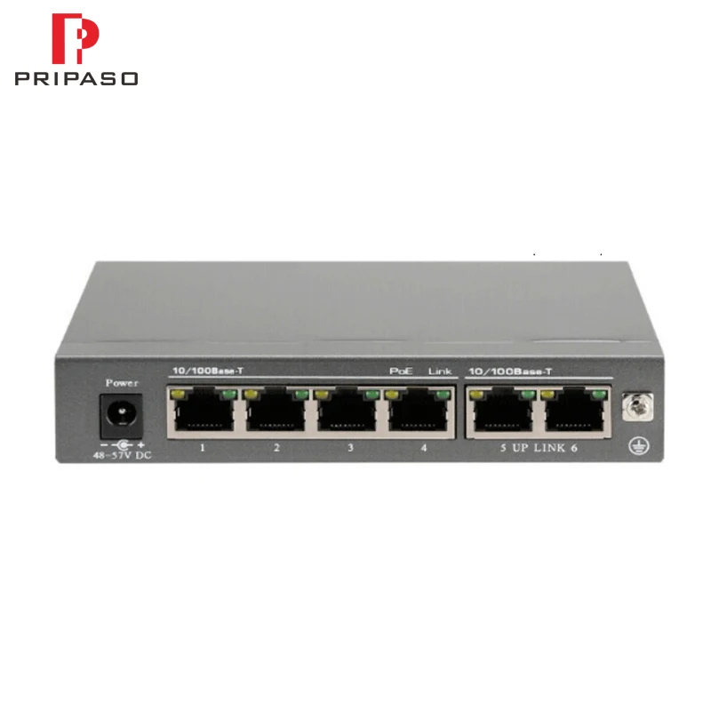 POE Switch 6 Port Switch With 4 Port PoE,100Mbit Each Port IEEE802.3at Standard Unmanaged Gigabit Switch With 2 Uplink Port цена POE Switch 6 Port Switch With 4 Port PoE,100Mbit Each Port IEEE802.3at Standard Unmanaged Gigabit Switch With 2 Uplink Port цены онлайн