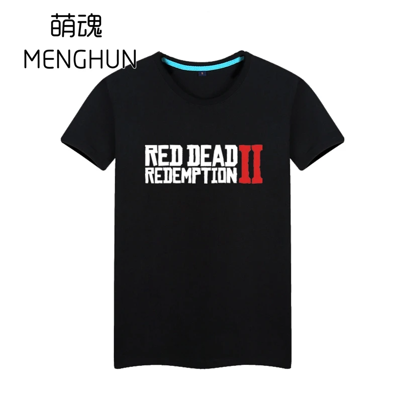 RED DEAD REDEMPTION 2 футболки популярные новые игровые Красная футболка для фанатов игр