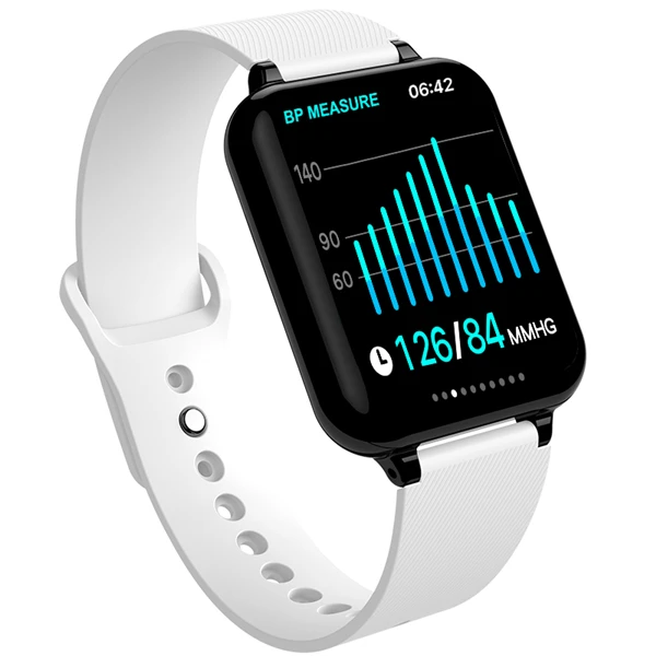 B57 смарт-браслет, Bluetooth, пульсометр, кровяное давление, фитнес-трекер, часы для мужчин и женщин, спортивные Смарт-часы для телефона Android IOS - Цвет: Бежевый