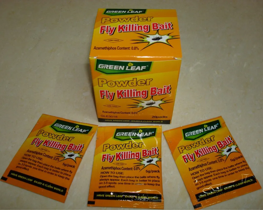 Effective 1 box(20pcs) Fly Killing Bait Pest Control Flies killer pest reject Non Toxic free