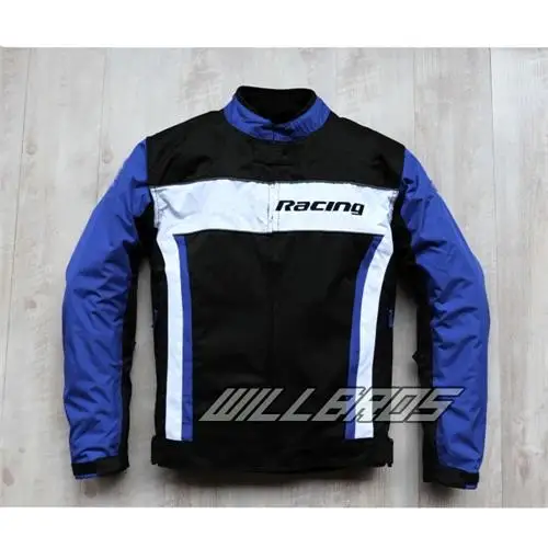 Мотокросса куртка уличная Tack гоночная одежда для Honda CBR зимняя Съемная хлопковая подкладка - Цвет: Black Blue