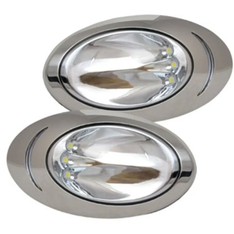 

1Pair 12V Marine Boat LED Navigation Light Stainless Steel High Bright Search Lamp from ITC