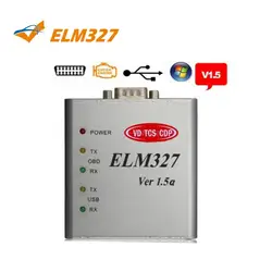 WOW CDP металла ELM327 металла Алюминий V1.5/V1.5a OBD2 инструмент диагностики авто ELM 327 USB Металл Интерфейс читателя Кода