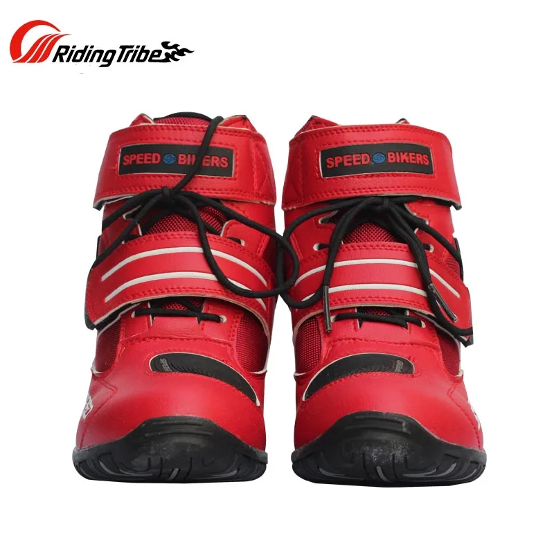 Motorcycle Protections Shoes Men Foot Protectors Microfiber Leather Racing Motocross Motorbike Shift Riding Boots