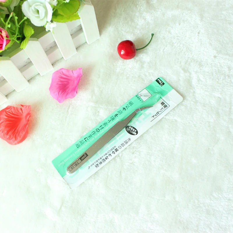 

Nonmagnetic Stainless Steel Curved Straight Tweezers stainless steel tweezers for diamond panting cross stitch Mosaic DIY tools