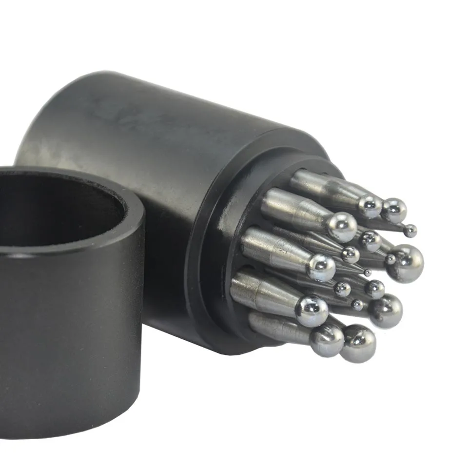 Jewelry tools Dapping Block Punch with 17pcs 2-10mm goldsmith tools herramientas joyeria Craft & Hobby Metal working tools