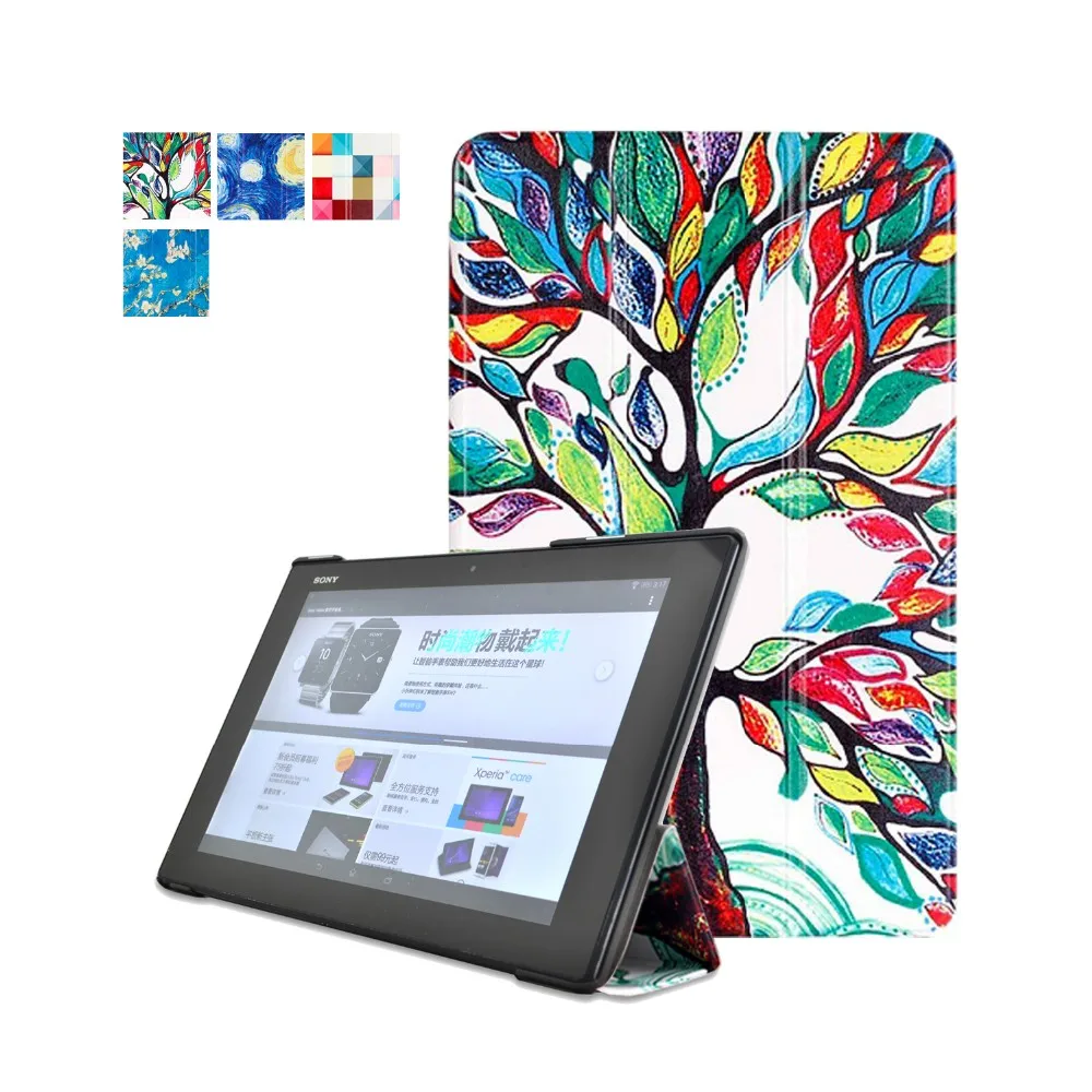 Для sony Xperia Tablet Z2 Чехол чехол Дизайн+ защита для экрана+ стилус для планшета подарок