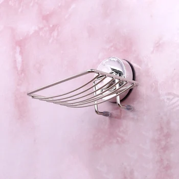 

Stainless Steel Wall-mount Strong Vacuum Suction Cup Soap Dish Holder Rack XHC88