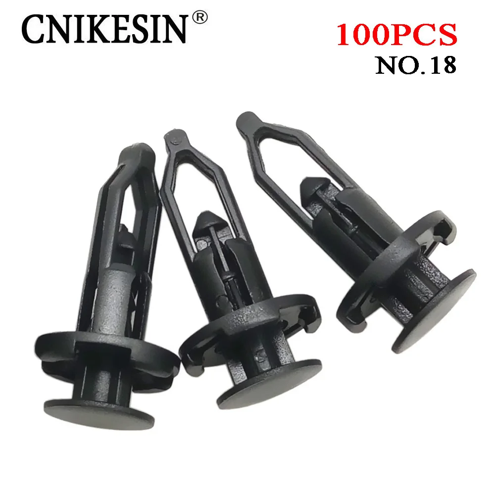 CNIKESIN 100pcs 9mm Autocar font b Accessories b font Plastic Fastener Clip for TOYOTA corolla Camry