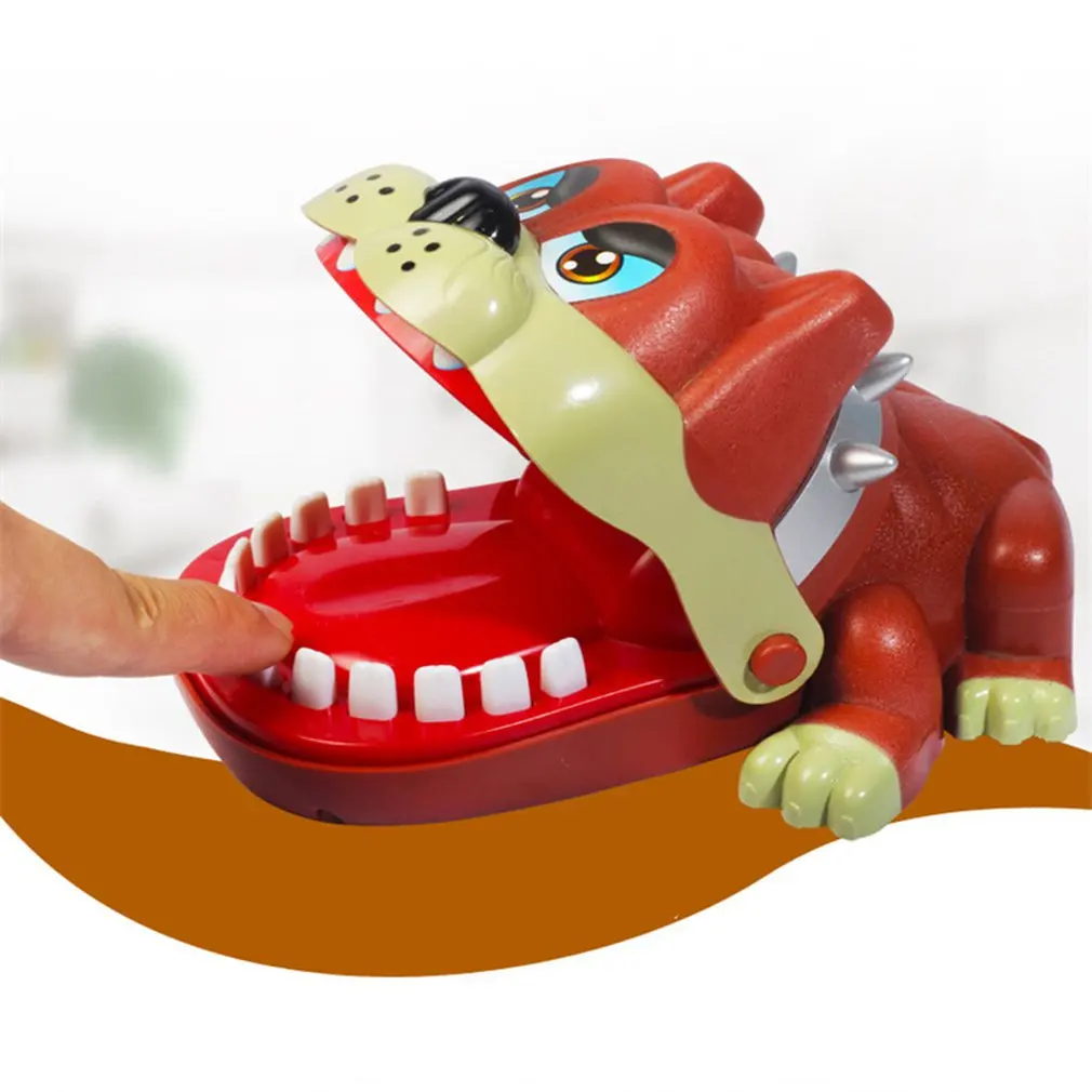 Милая Детская Новинка для извлечения зубов в форме собаки развлечения большой кусачки пальцы родитель-ребенок игрушка