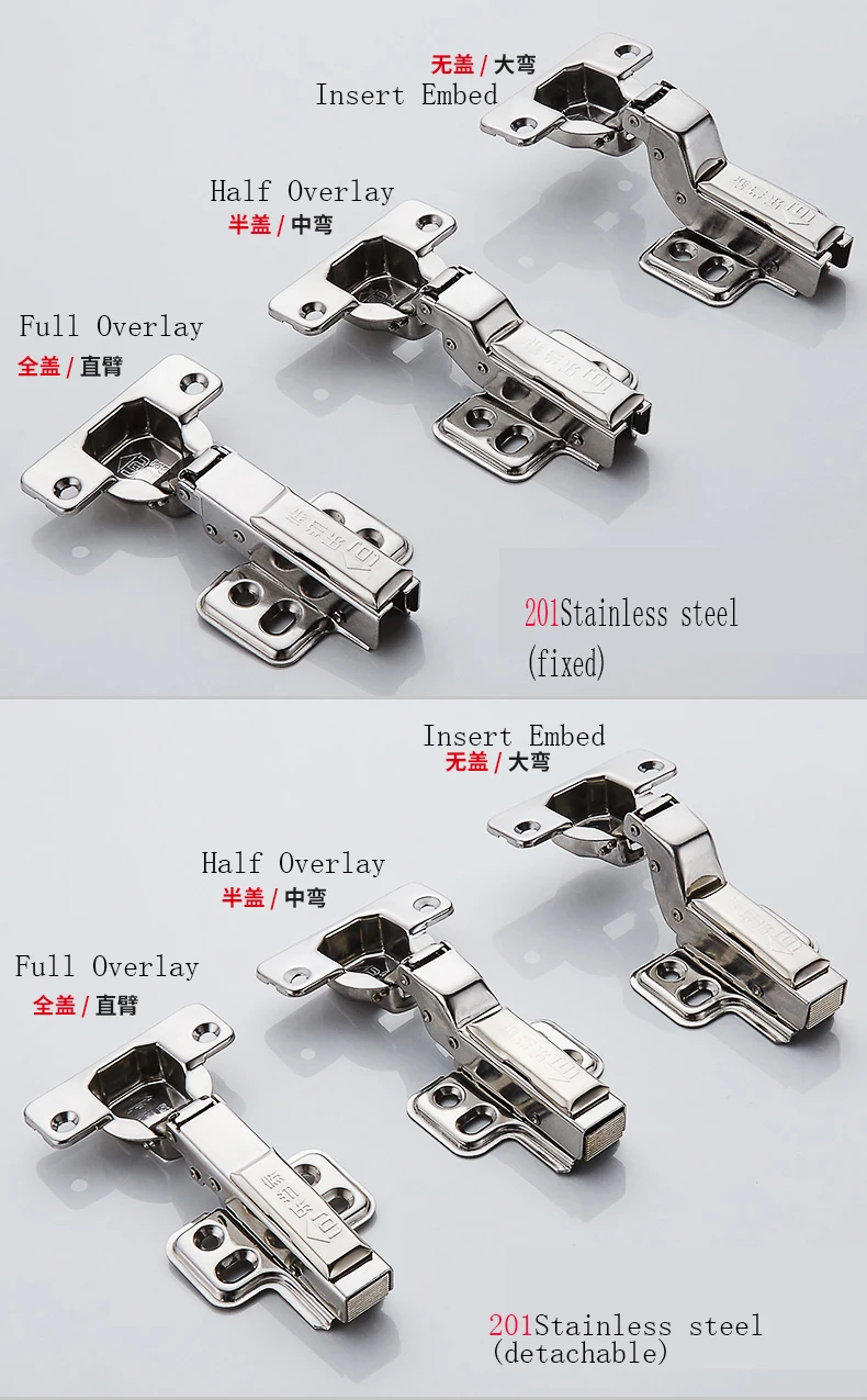 304 нержавеющие шарниры, мебельные аксессуары, фурнитура для шкафов, ящиков, дверей шкафа, латунный гидравлический демпфер с мягким закрытием, фиксированный тип