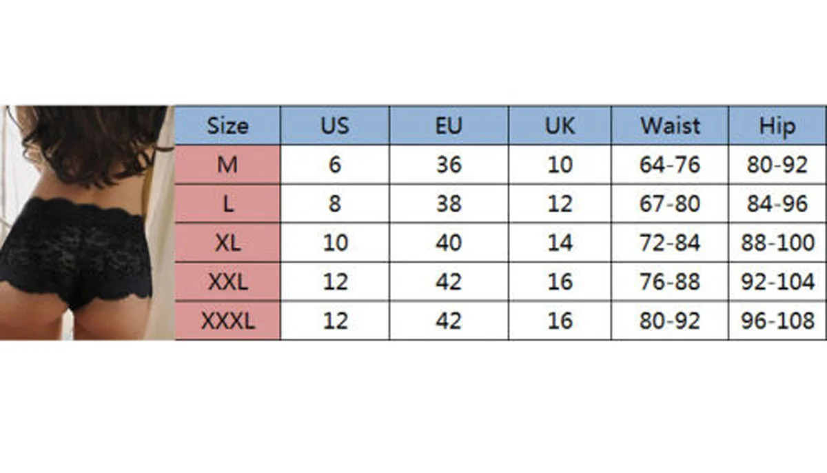 Для женщин сексуальные кружевные трусы Панталоны стринги трусики нижнее белье S-3XL