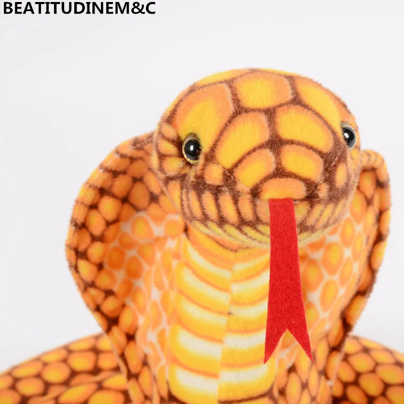 Новинка 3D моделирование змея кобра игрушка, животные плюшевые игрушки, детские игрушки, домашний декор, день рождения хитрое шалость подарки