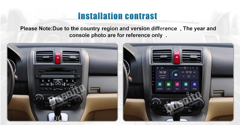 Discount Dasaita Radio Car Android 9.0 Car Stereo Navigation GPS for Honda CRV 2008 2009 2010 2011 with 9" IPS Screen Mirroring Function 3 Discount Dasaita Radio Car Android 9.0 Car Stereo Navigation GPS for Honda CRV 2008 2009 2010 2011 with 9" IPS Screen Mirroring Function 3