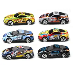 6 шт. гонки пластиковые Автомобили Автостоянка игрушечные колеса мини модель автомобиля Детские игрушки для детей