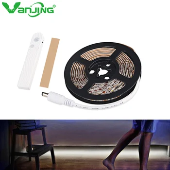

DC5V PIR Motion sensor LED Strip Light 2835 SMD LED lamp Closet lamp Wardrobe Cabinet Stairs Gate Battery Power