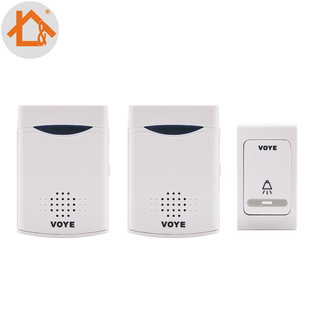 

ll Home Wireless Digital 2 Receivers Doorbell+1 Remote Control 38 Melody Music new arrival