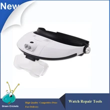 1.0x-3.5x5 объектив лупа, белый свет 2 светодиодной подсветкой Объектив Сменная головка лупа для ремонта и чтения