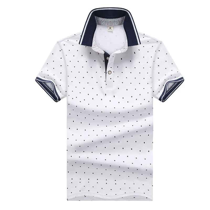 Бренд Мужские Поло рубашка Для мужчин 2018 новых печатных Мужские поло Рубашки для мальчиков 100% хлопок короткий рукав Camisas Мужские поло