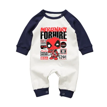 

Cartoon Autumn Baby Boys Cotton Romper Deadpool O Neck Newborn Baby Clothing Set Long Sleeve Babe Infant Jumpsuits Pajamas