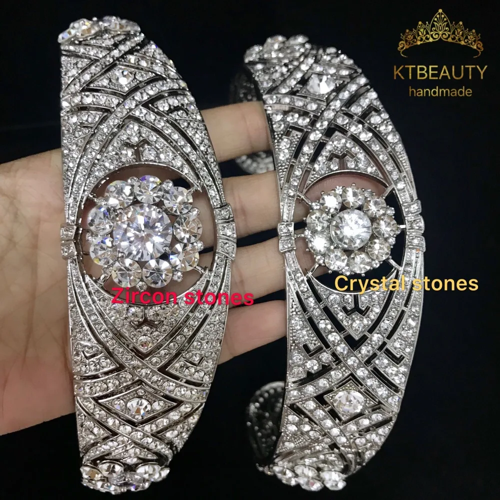 

Gorgeous Zircon Crown Bridal Tiaras Diadem Rhinestones Women Royal Bridal Queen Princess Pageant Party Crown Bridesmaids