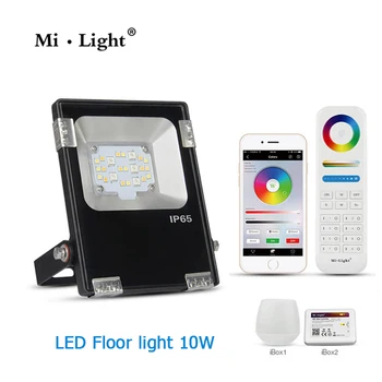 

Mi Light AC110V 220V 10W RGB + CCT LED floodlight IP65 Waterproof AC85-265V Outdoor Lighting For Garden