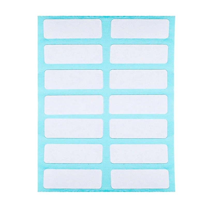 

12 Sheets/set Self Adhesive Sticky White Label Blank Post Stickers Note Tags Craft Stickers