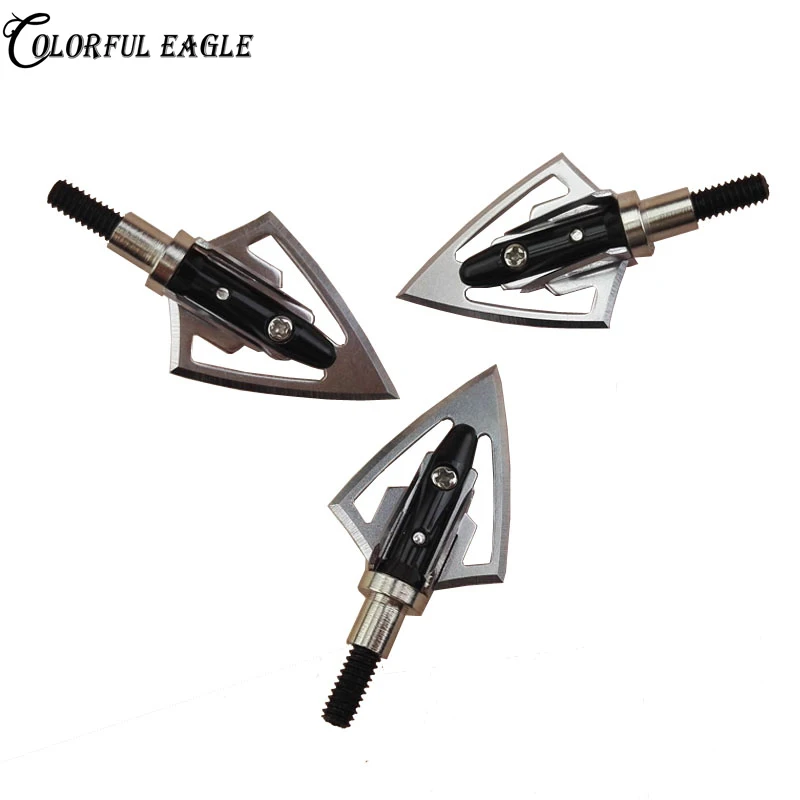 

3/6/12pcs/lot Hunting Arrowhead 100Gr Steel Broadhead Arrow Point Target Shooting Tips Crossbow Compound Recurve Bow Head