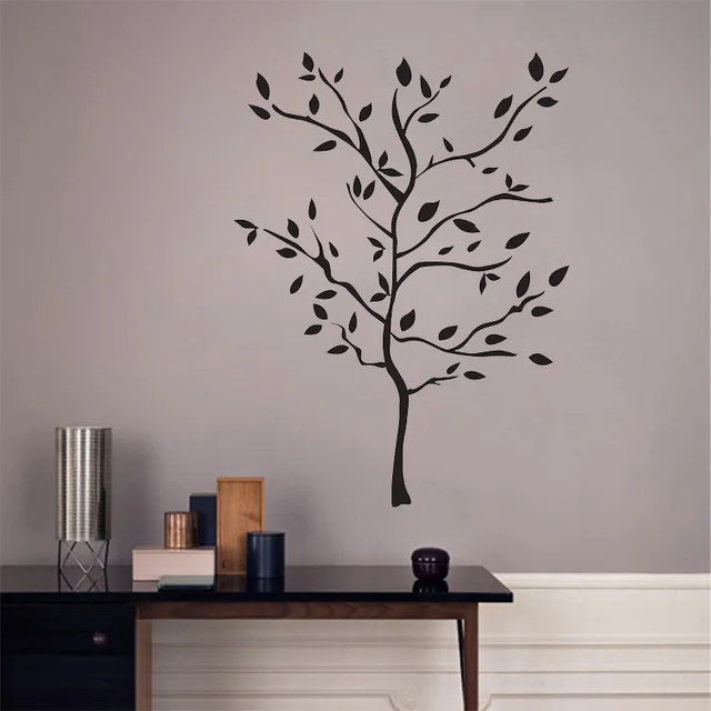 Buy Black Large Tree Scenery Wall Decal Sticker Living