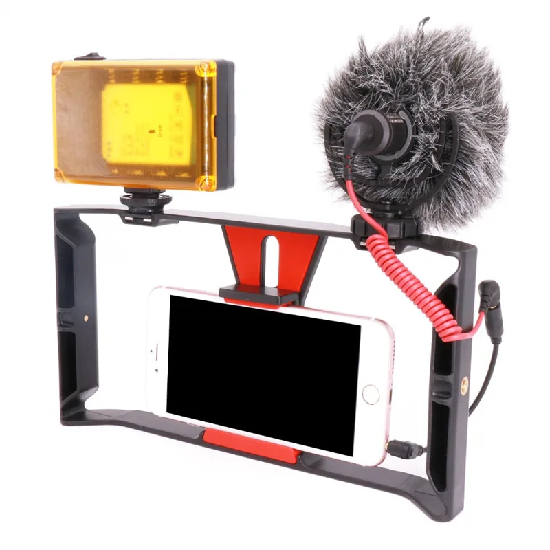 Smartphone Video Rig Smartphone Filmmaking Recording Vlogging Cell Phone Movies Mount Stabilizer for iPhone Xs XR X 8 7 Plus Smartphone Video Rig Smartphone Filmmaking Recording Vlogging Cell Phone Movies Mount Stabilizer for iPhone Xs XR X 8 7 Plus