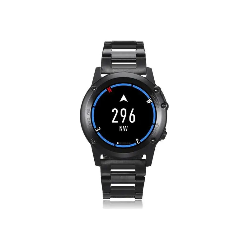 SHZONS H1 3g Smartwatch телефон 1,39 дюймов Android 4,4 MTK6572 двухъядерный 1,2 ГГц 4 Гб ПЗУ IP68 Водонепроницаемый МП камера шагомер - Цвет: Black