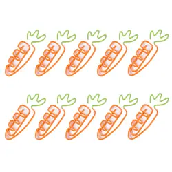 10 шт/лот креативная каваи морковь в форме металла канцелярская Скрепка Закладка канцелярский школьный офисный поставка