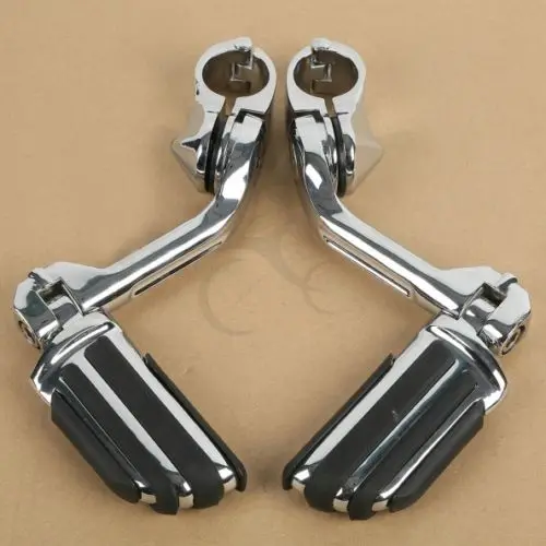 

Long Highway Footrest Foot Pegs For Harley Electra Road King Street Glide 1-1/4" 3.2CM Bars Touring Model Sportster 883 1200 XL