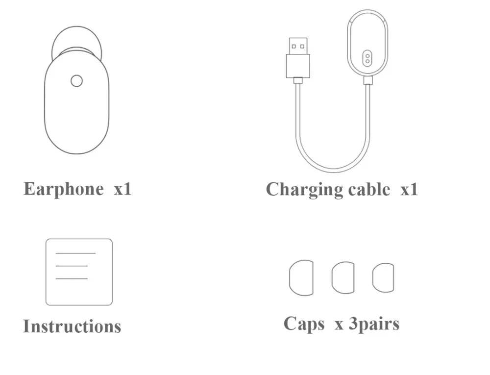 Оригинальные беспроводные Bluetooth наушники Xiaomi мини гарнитура 4 1 со встроенным