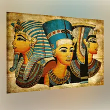 Ретро Современные египетские фрески, полное изображение, картина маслом, домашний декор, египетская живопись маслом 40x60 см, настенные картины для гостиной