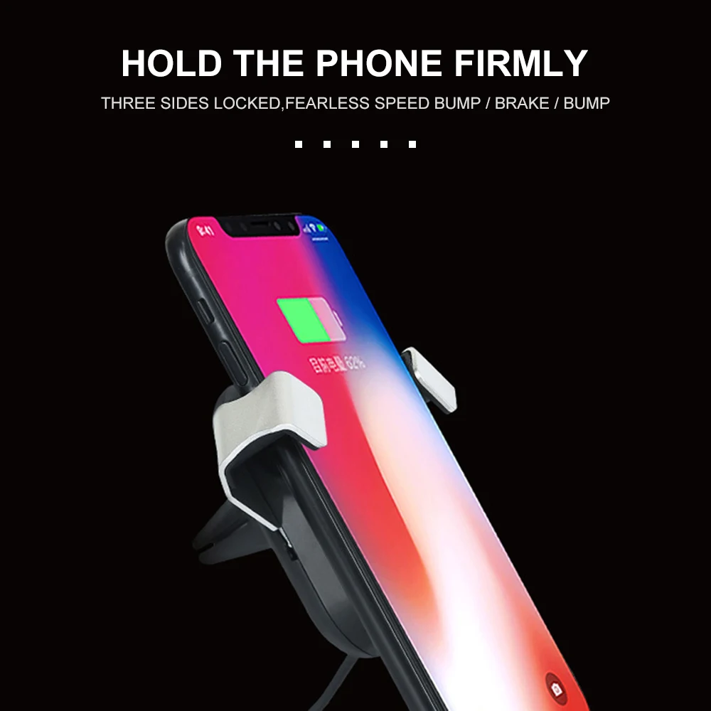 

Qi Mobile Phone Car Gravity Wireless Charging Bracket for Iphone8x Samsung S8 Air Outlet Wireless Fast Accessories Universal