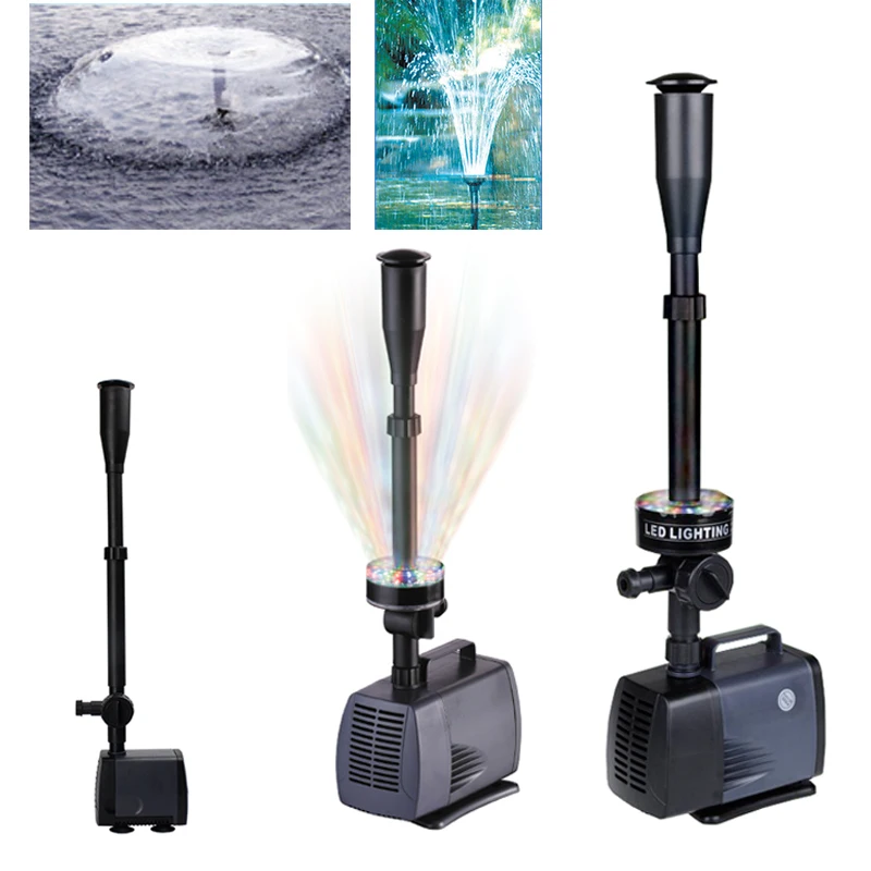 

Changing LED submersible water pump fountain pump fountain maker 40w-80W for fish pond garden pool