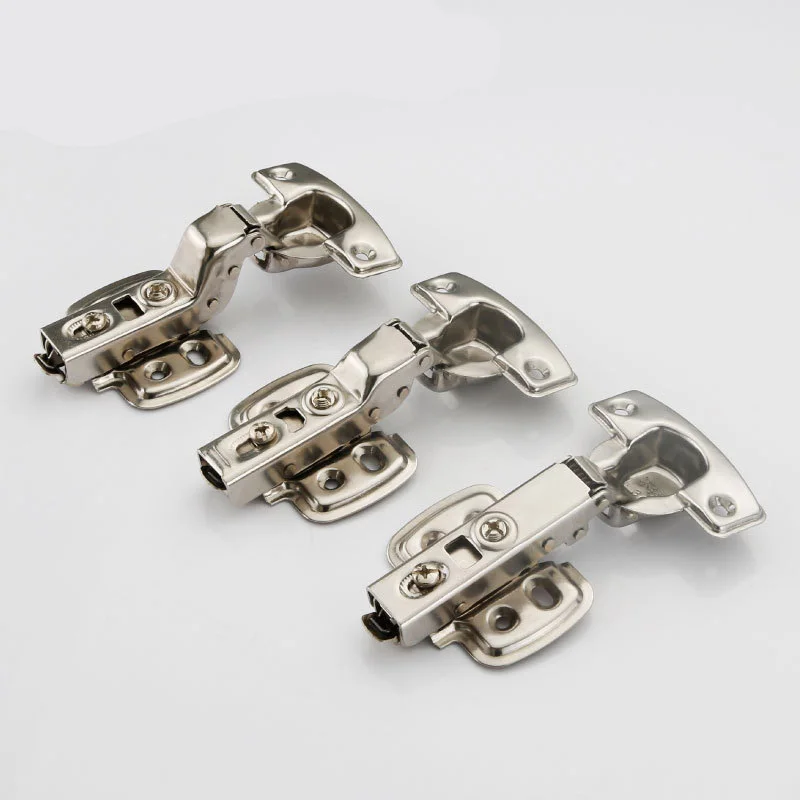 

Stainless Steel Door Hydraulic Hinges Full Half Overlay Cupboard Hinge Damper Buffer Close Cabinet Kitchen Furniture Hardware