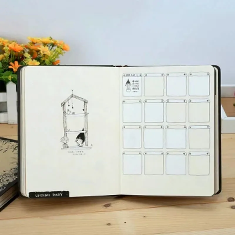 K &amp KBOOK винтажный блокнот в твердом переплете секретный дневник Kawaii X's