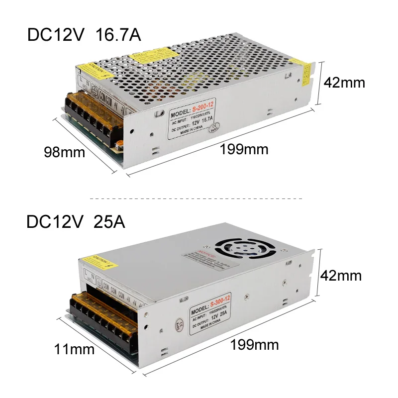 Трансформаторы DC12V высокое качество драйвер для светодиодного освещения адаптер