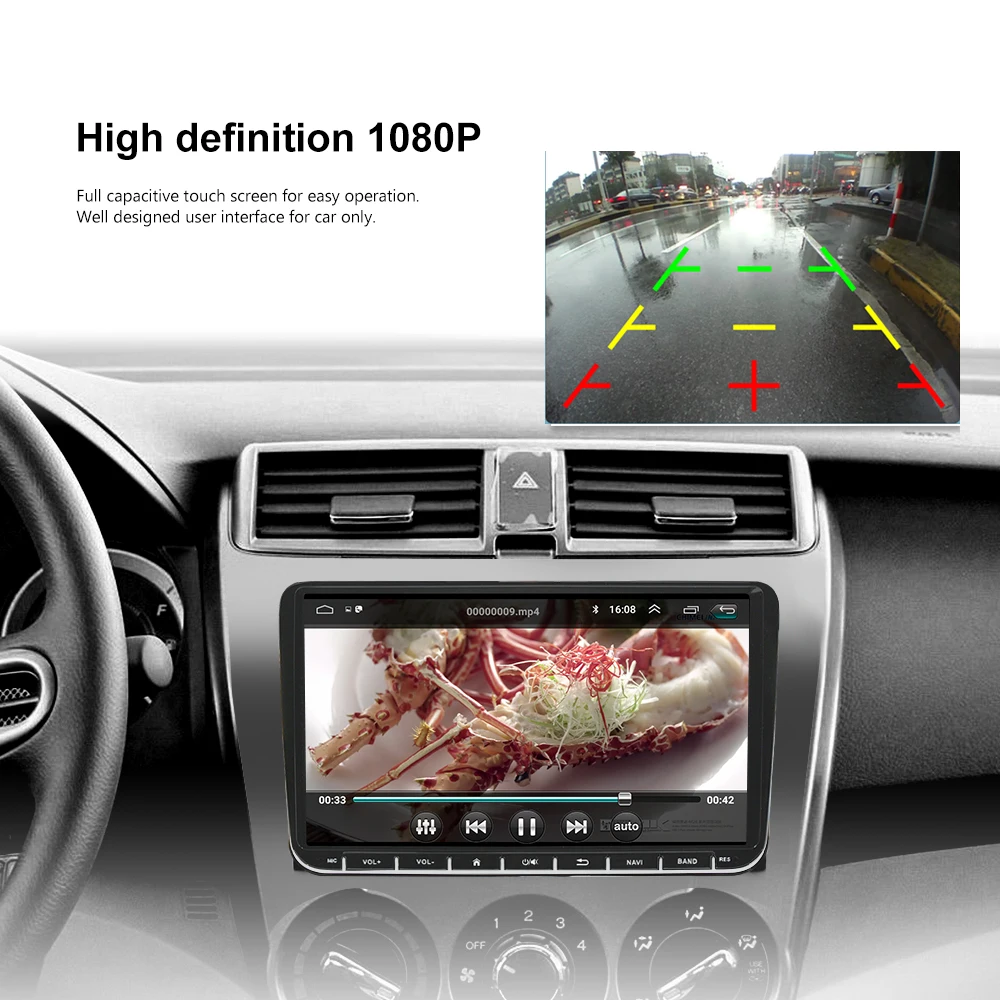 Flash Deal Android 6.0 2din auto GPS Navigatie Bluetooth For VW Golf5 6 Polo Jetta Passat Tiguan WiFi Multi-Media 9 inch auto radio Speler 9