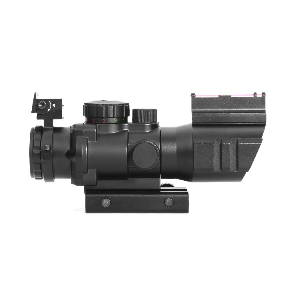 Tratical 4X32 Riflescope Compact Hunting Scope Red Green Blue Aimpoint Fiber Reflex Sight With 20MM Rail Hunting Optics Tratical 4X32 Riflescope Compact Hunting Scope Red Green Blue Aimpoint Fiber Reflex Sight With 20MM Rail Hunting Optics