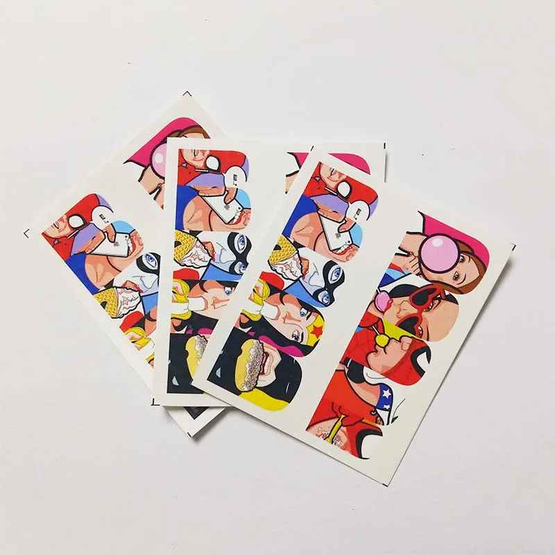 

3pcs Water Nail Decal and Sticker Sexy lips Simple Summer Slider for Manicure Nail Art Watermark Tips C03